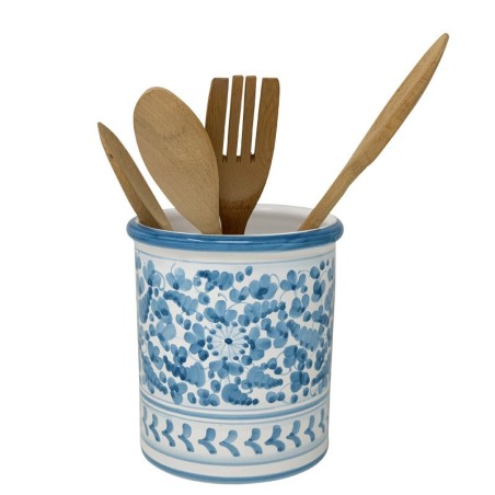 Porte-ustensiles 17cm Arabesco Céramique artisanale italienne originale de Deruta