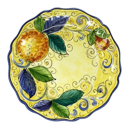 Servizio di piatti Agrumi  ceramica di deruta