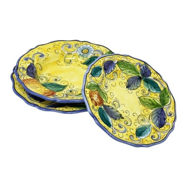Servizio di piatti Agrumi  ceramica di deruta