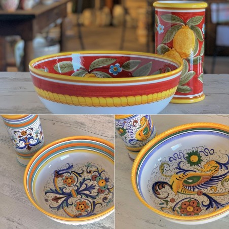 Table Set Italian Pottery