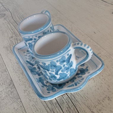 Espresso Set for 2 people Italian Pottery Espresso Set for 2 people Italian Pottery