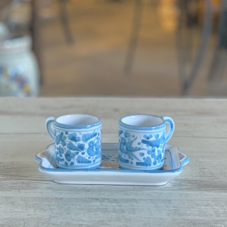 Espresso Set for 2 people Italian Pottery
