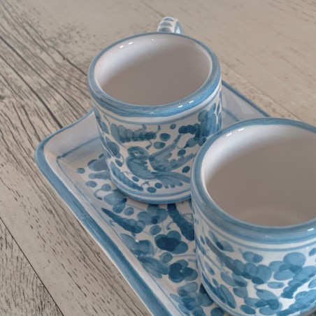 Espresso Set for 2 people Italian Pottery