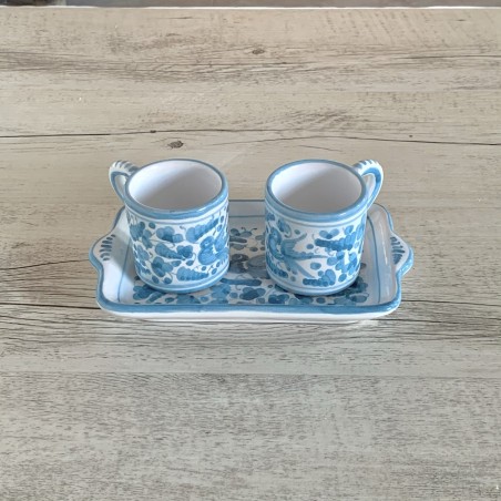 Espresso Set for 2 people Italian Pottery