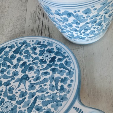 Set Tagliere Rotondo e Porta Bottiglia