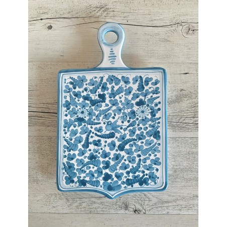 Shield Cutting Board and Bottle Holder set Italian Pottery