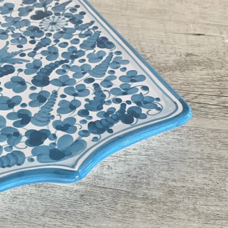 Shield Cutting Board and Bottle Holder set Italian Pottery