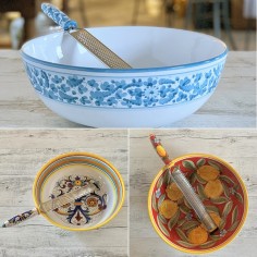 Spaghetti Bowl 12" and Super Grater 15" Set