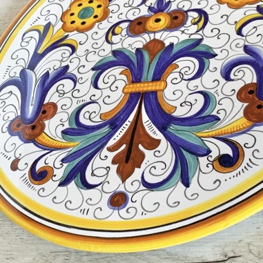Ricco Deruta Cake Plate 12" Italian Pottery
