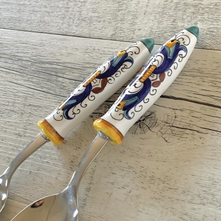 Coppia Posate Insalata Ricco Deruta