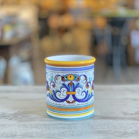 Porta utensili 17cm Ricco Deruta  ceramica di deruta