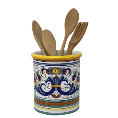 Porta utensili 17cm Ricco Deruta  ceramica di deruta