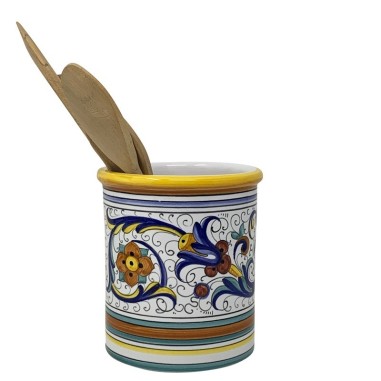Porte-ustensiles 17cm Ricco Deruta Céramique artisanale italienne originale de Deruta