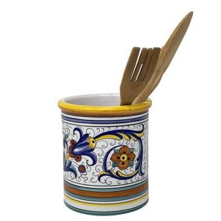 Porte-ustensiles 17cm Ricco Deruta Céramique artisanale italienne originale de Deruta