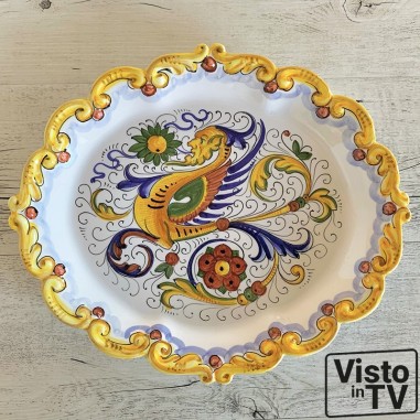 Plateau à bord festonné 33cm Raffaellesco