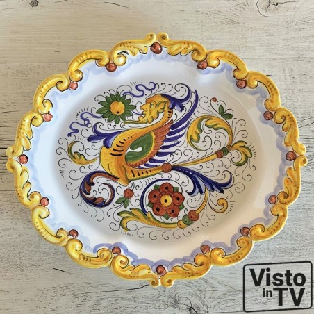 Plateau à bord festonné 33cm Raffaellesco