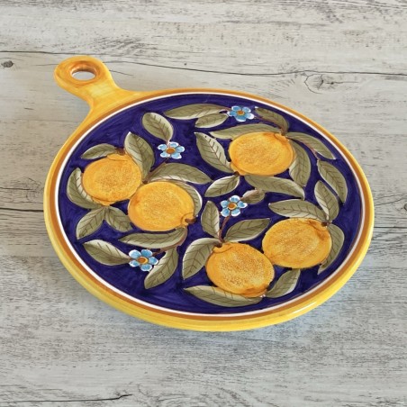 Blue Positano Cutting Board 10x13"