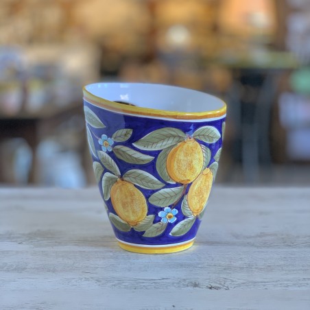 Blue Positano Ice Bucket 10x8" Italian Pottery