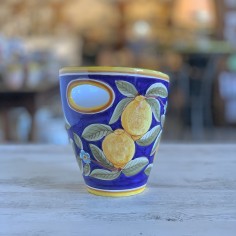 Porte-bouteille 23cm Positano Bleu Céramique artisanale italienne originale de Deruta 2