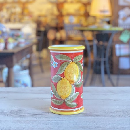 Red Positano Wine Holder 9"
