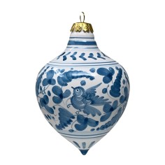 Pallina di Natale 8cm Arabesco Turchese