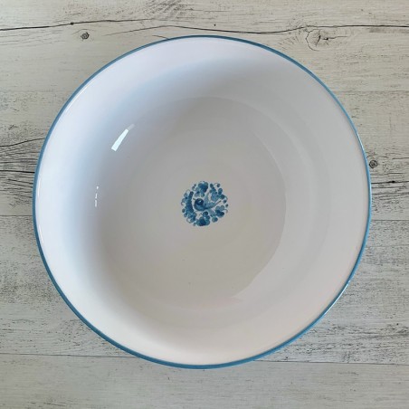 Insalatiera Arabesco Turchese  ceramica di deruta