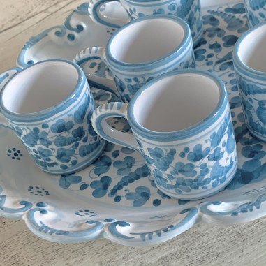 Coffee Set for 6 People Italian Pottery