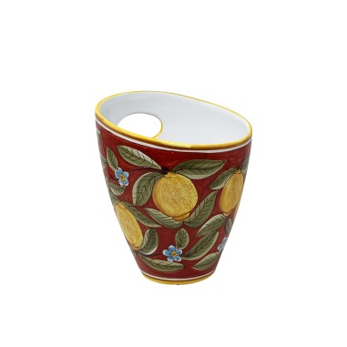 Porta Bottiglia 25cm Positano Rosso