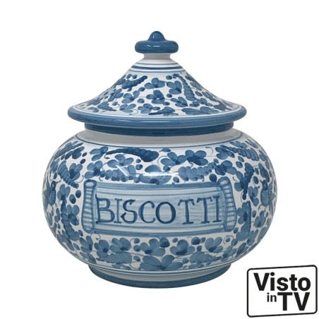 Biscottiera 20cm Arabesco Turchese
