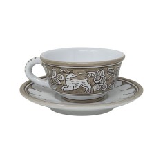 Lepre Wall clock 15" Italian Pottery 2