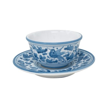 Tasse à thé avec soucoupe Arabesco