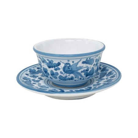 Tasse à thé avec soucoupe Arabesco