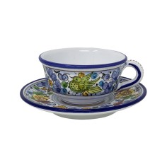 Arabesco Multicolor Tea Cup and Saucer