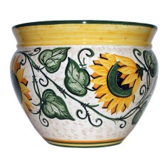 Lampe de 55cm de haut Girasole Céramique artisanale italienne originale de Deruta 2