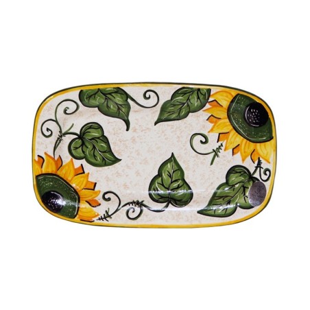Assiette murale Girasole Céramique artisanale italienne originale de Deruta