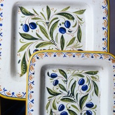 Oval wall platter Olive 2