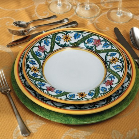 Saladier Millefiori Céramique artisanale italienne originale de Deruta