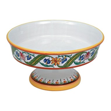 Millefiori Pedestal Bowl 12" Italian Pottery Millefiori Pedestal Bowl 12" Italian Pottery