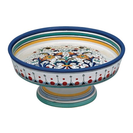 Coupe à fruits 30cm Ricco Deruta Ornato Céramique artisanale italienne originale de Deruta