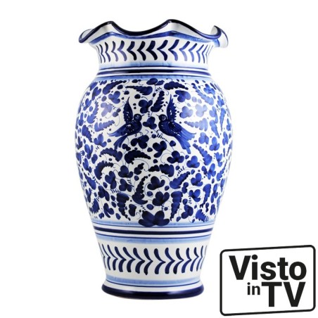 Umbrella stand 20" Blue Arabesco