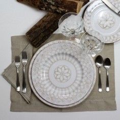 Lava Stone Table  Assisi Italian Pottery 2