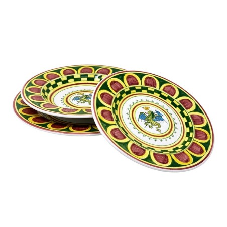 Dinnerware Palio di Siena - Drago Handcrafted Deruta Pottery