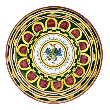 Dinnerware Palio di Siena - Drago Handcrafted Deruta Pottery