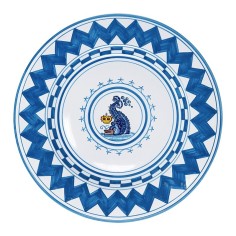 Round wall clock 12" Palio di Siena - Onda Italian Pottery