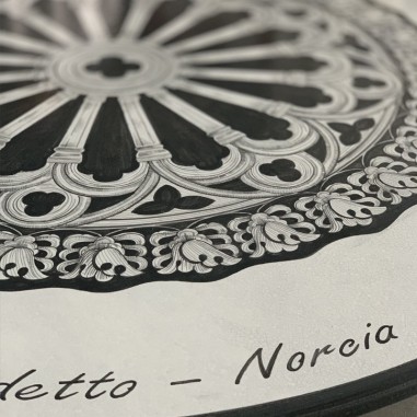 Tavolo in pietra lavica Norcia