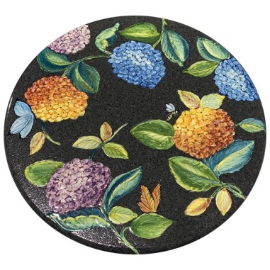 Lava Stone Table Ortensie Italian Pottery Lava Stone Table Ortensie Italian Pottery