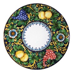 Lava Stone Table Sicilia Italian Pottery
