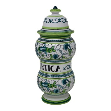Pot à pharmacie Ricco Deruta Céramique artisanale italienne originale de Deruta