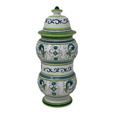 Pot à pharmacie Ricco Deruta Céramique artisanale italienne originale de Deruta