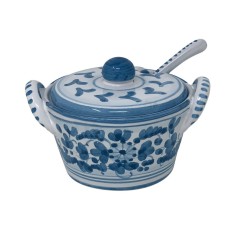 Coupelle à fromage avec cuillère Arabesco Turquoise 2